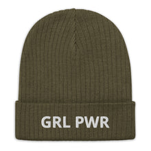 Load image into Gallery viewer, Girl Power Ribbed Knit Beanie