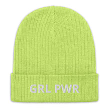 Load image into Gallery viewer, Girl Power Ribbed Knit Beanie
