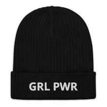 Load image into Gallery viewer, Girl Power Ribbed Knit Beanie
